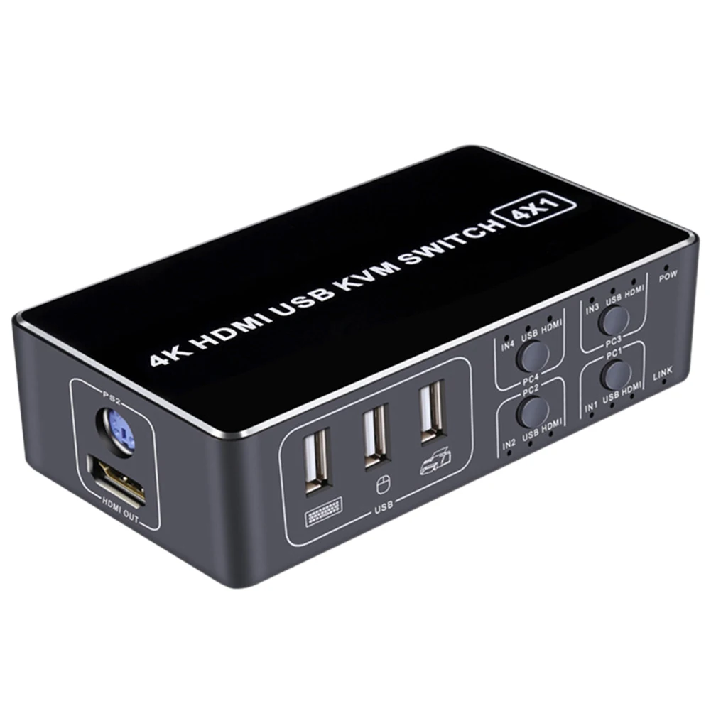 Ультра HD компьютерный KVM переключатель 4K Стабильный USB HDMI для мыши клавиатуры с