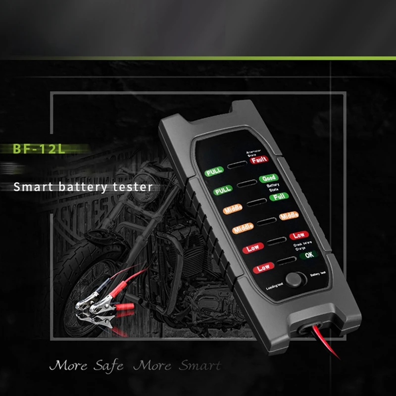 

Тестер Аккумуляторов для мотоциклов, автомобилей, 12 В, 24 В, 6 светодиосветодиодный