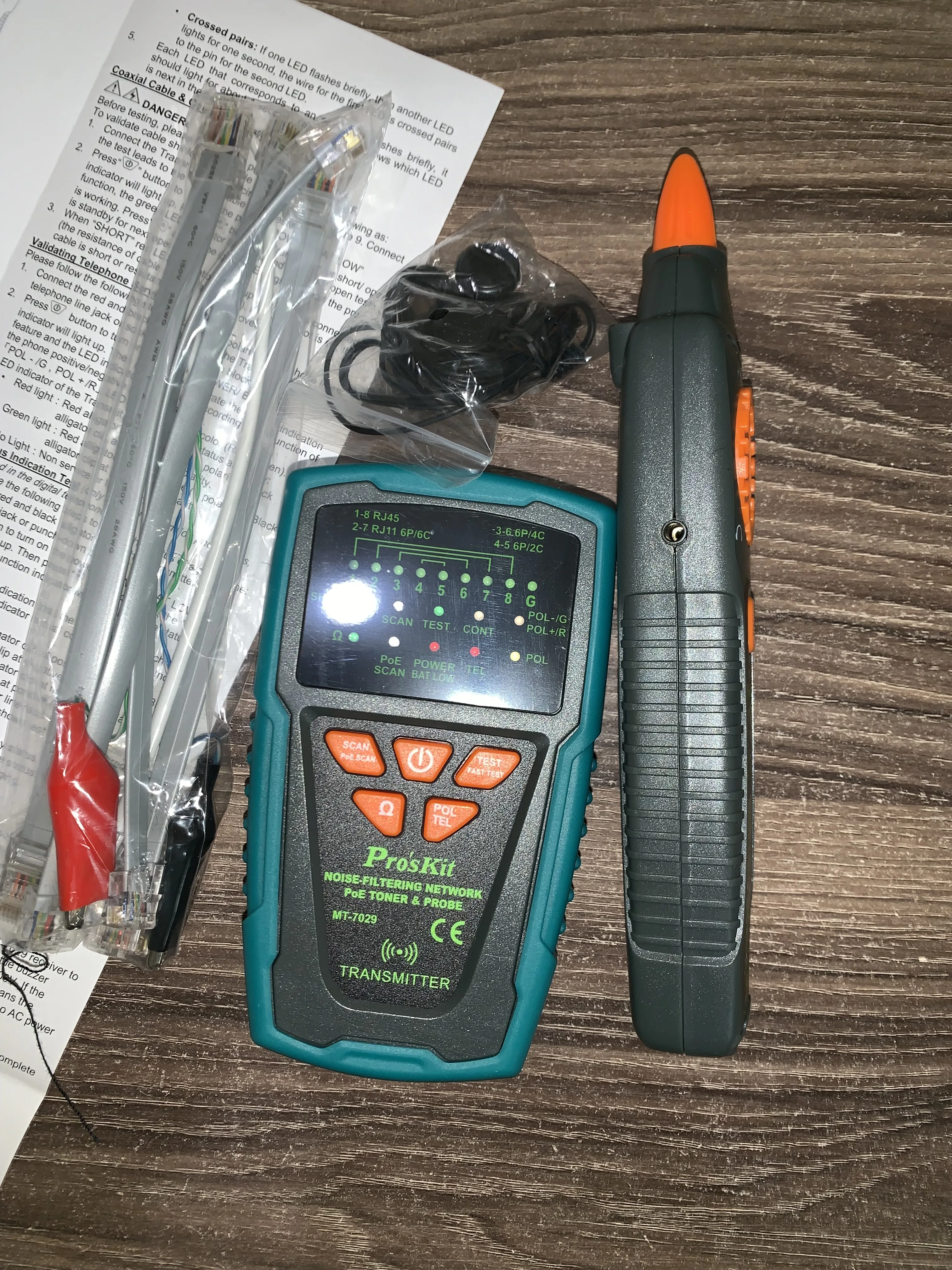 Тестер открытых замыканий Finder line checker аудио Тип|Детали инструментов| |