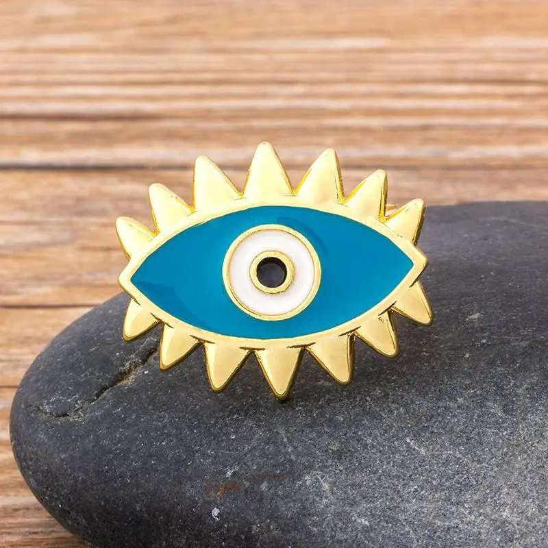 Новое поступление с клипсами Дурной глаз кольца для женщин женские ювелирные