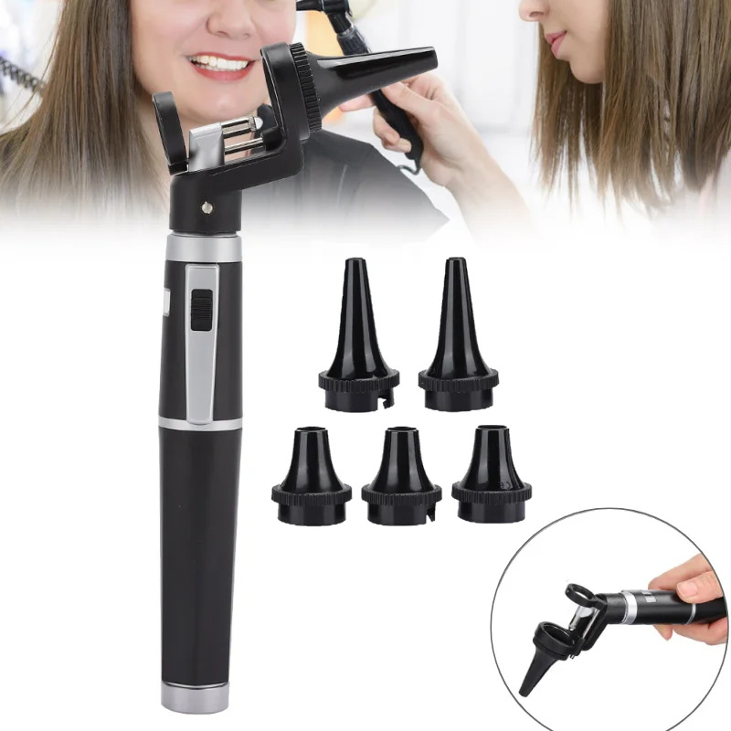 Увеличительная ручка офтальмоскоп медицинский отоскоп с фонариком для