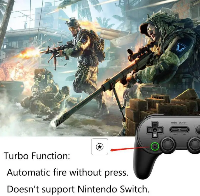 Игровой контроллер SN30 pro plus 8bitdo PRO с Bluetooth геймпад джойстиком для Windows Android macOS Nintendo