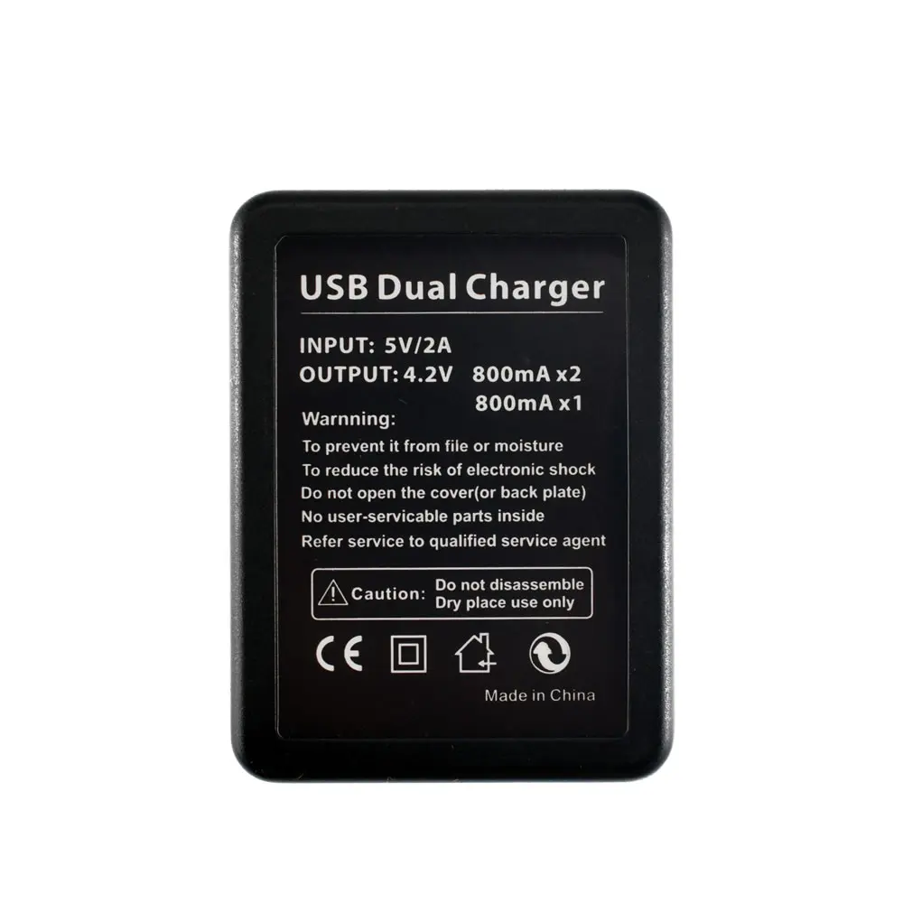 4 шт. 3 7 в 1600 мАч AHDBT-401 аккумулятор + зарядное устройство USB для GoPro HD HERO4 серебристые