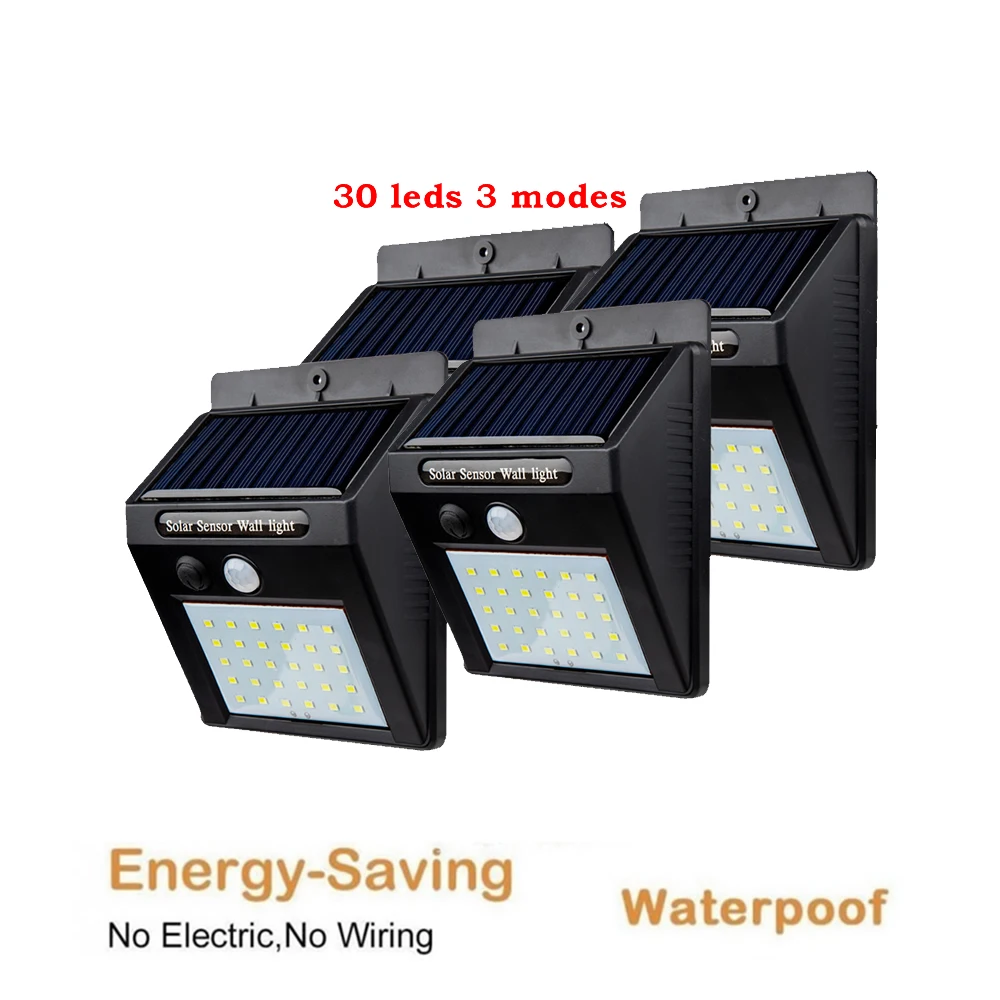 Лампа наружного освещения для сада 30 светодиосветодиодный 2/4 шт. | Лампы и