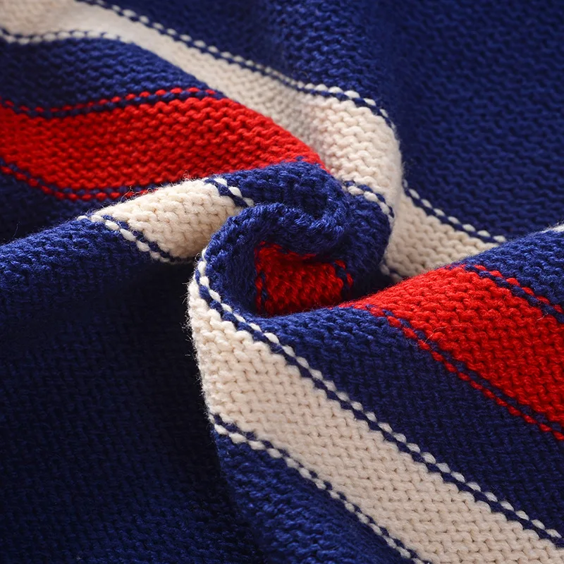 Детская одежда теплые хлопковые пуловеры для маленьких мальчиков свитера с