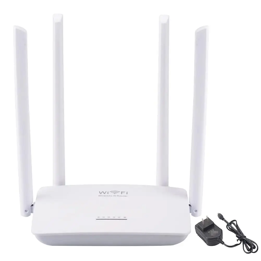 

2.4G Wireless Router wifi 300Mbps 4 Antennas Wireless WiFi Strong Signal Home Use Router Booster