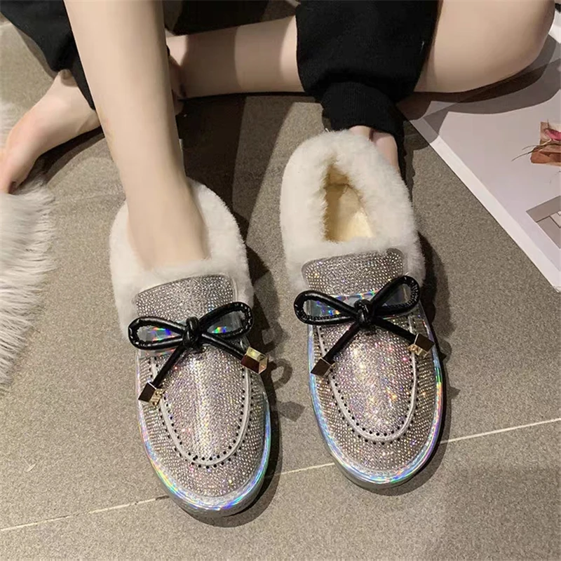 Короткая Труба зимние ботинки для женщин коллекция 2019 года Сезон Зима Новинка