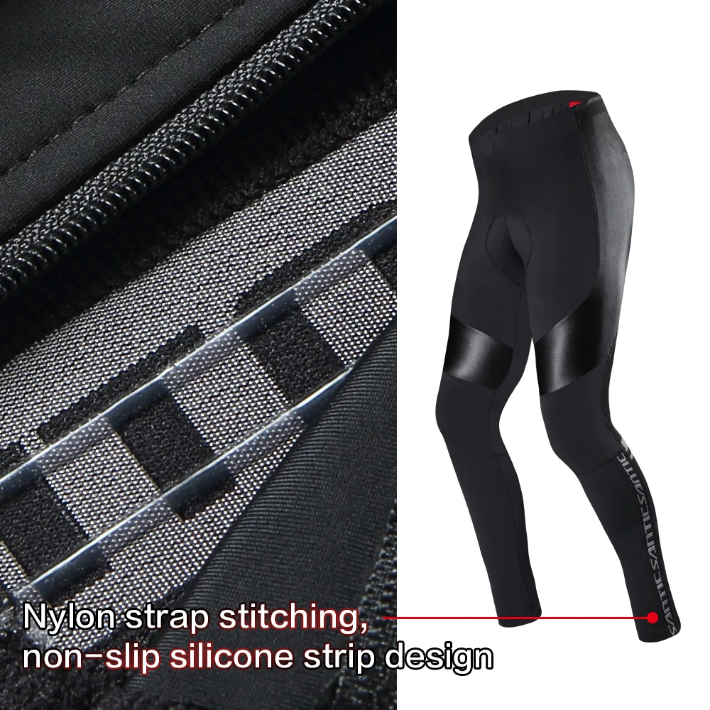 Santic Мужские штаны с подкладкой для велоспорта длинные Pro Fit весна осень 4D