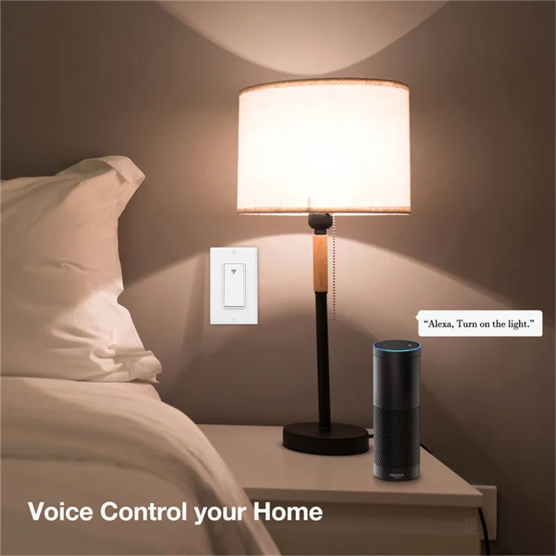 WiFi настенный светильник Smart Life/Tuya APP дистанционное управление работает с Amazon Alexa