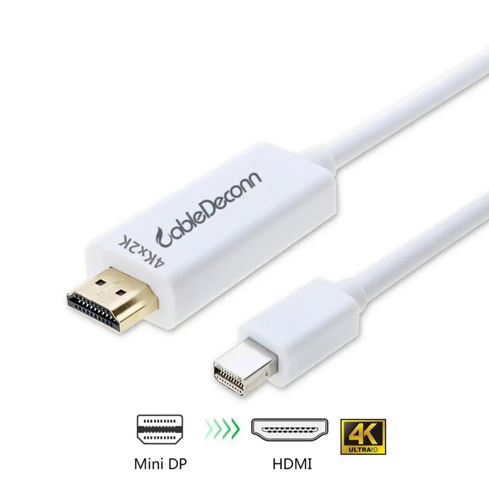 Mini displayport to hdmi адаптер 4k кабель для проектора mini dp конвертер Male Apple Macbook Pro Air iMac| |