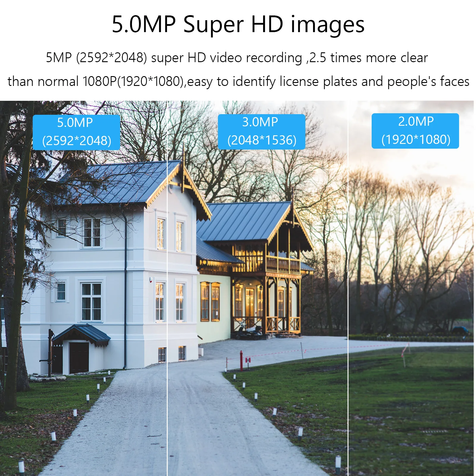 5MP Система охранной камеры 8 канальный DVR + 4 шт супер HD Крытый Открытый