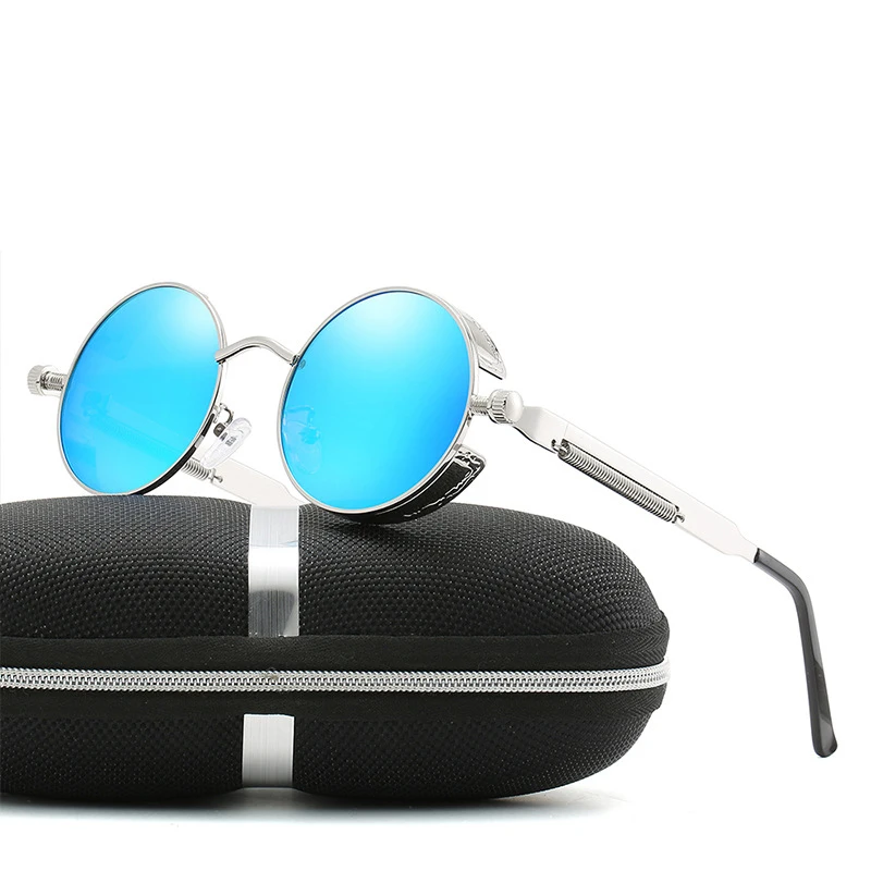 

Steampunk Round Customize Prescription Sunglasses Polarized Sun Glasses Man Women Progressive Hyperopia Myopia Optical Glasses
