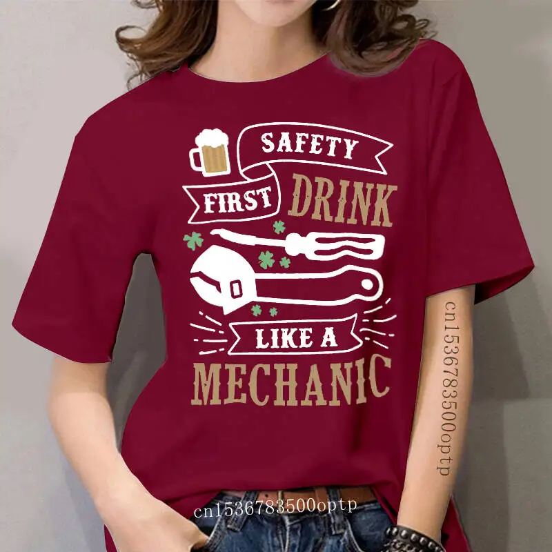 

Drink Like a Mechanic T Shirt Funny Gift ideas Mechanics St Patricks Fathers Day