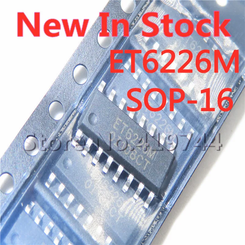 5 шт./лот ET6226M ET6226 лапками углублением SOP-16 SMD СВЕТОДИОДНЫЙ цифровой дисплей трубки