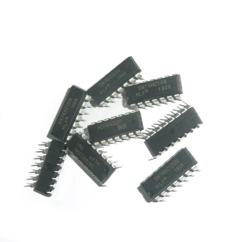 

10pcs/lot New electronics DIP 74HC00 IC Logic chip 74HC05 74HC08 74HC10 74HC30 74HC32 Integrated circuit register Memory CMOS