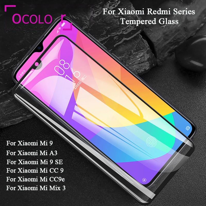 Закаленное стекло 9H для Xiaomi Mi 9 A3 CC9 Защитная пленка экрана замена SE CC9e Mix 3 Lite