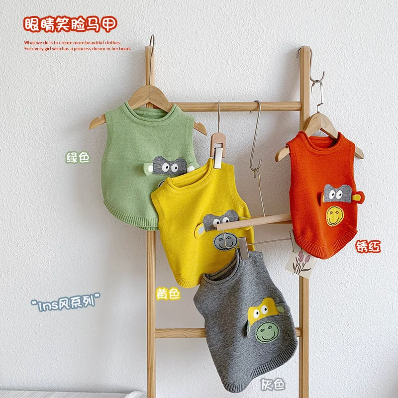 Детская одежда жилет осень 2020 новый детский в Корейском стиле со смайликом