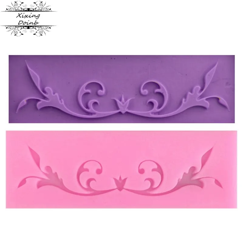 DIY 3D кухонная кружевная форма для торта листьев цветов ротанга силикагель