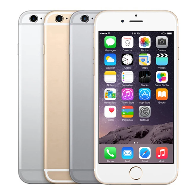 Unlocked Apple iPhone 6S 4G 4.7" 2GB RAM Original iOS 16&32&64&128GB ROM Bluetooth Dual Core Fingerprint LTE Used Mobile Phone 6