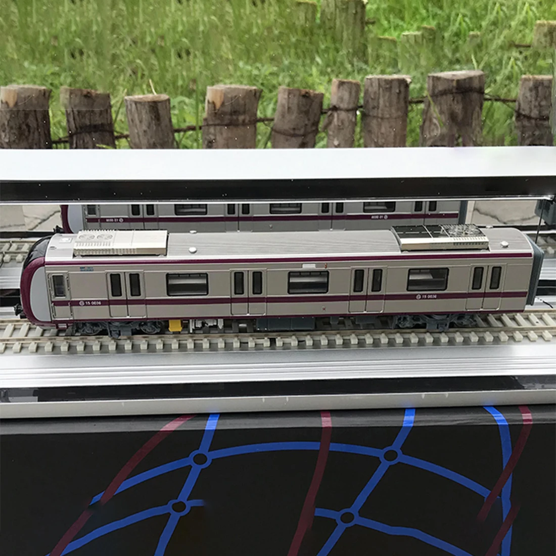 1: 87 23,5(Д) х 3,2(Ш) х 4,2(В) см строительство поезда метро сцена песочного стола Модель поезда Модель Строительный комплект Новинка