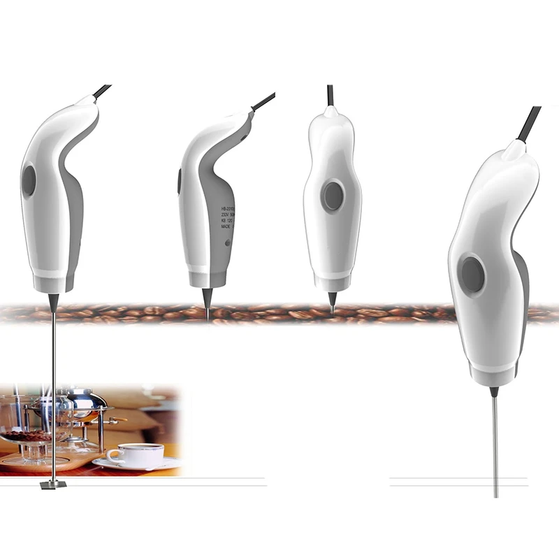 220V Electric Hand Mixer Egg Beater Mini Smoothie Milking Device Eggbeater Home Kitchen Cooking Tools with EU | Бытовая техника