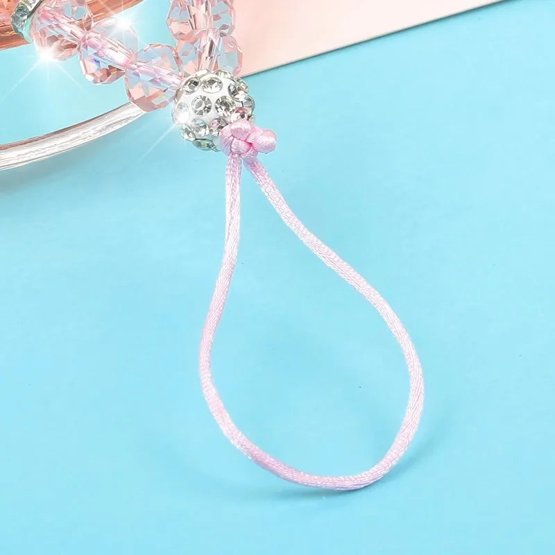 new 1pc luxury crystal mobile phone straps lanyards for keys bling diamond hand wrist strap rope cord holder lanyard for phones free global shipping