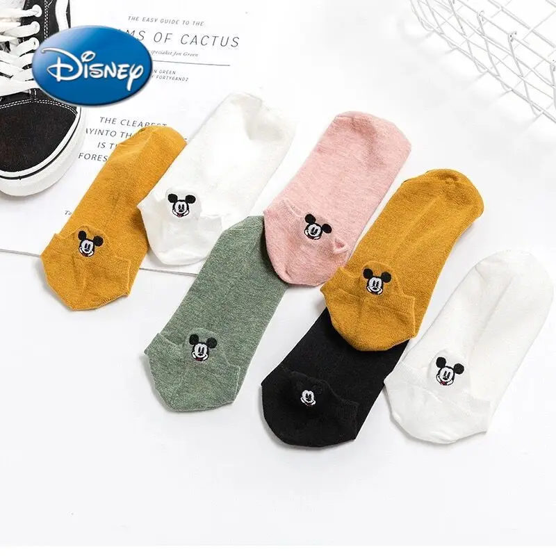 

Disney Mickey Cartoon Print Woman Cotton Socks Winter New High Tube Socks Nylon Socks Warm Women's Socks Casual Sports Socks