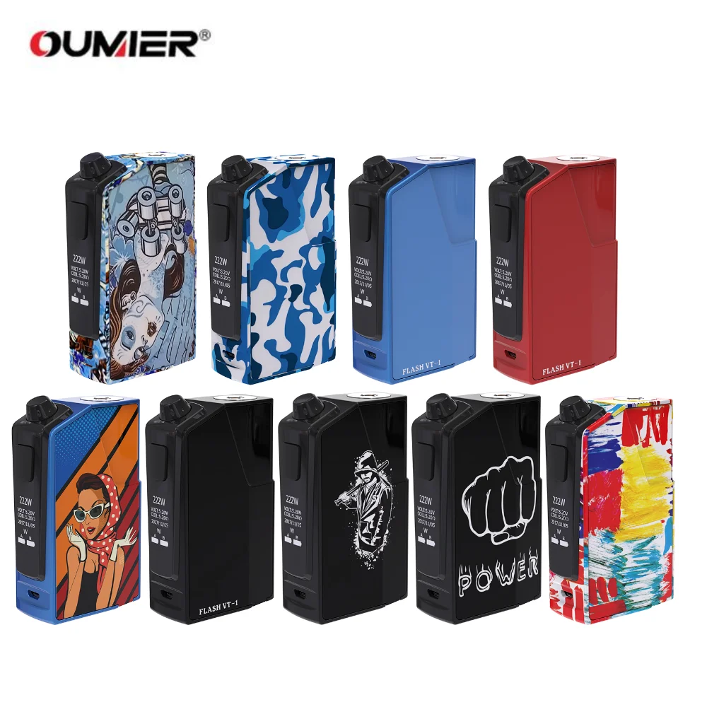 Oumier Flash VT 1 222 Вт коробка мод электронные сигареты питание от двух 18650 батарей