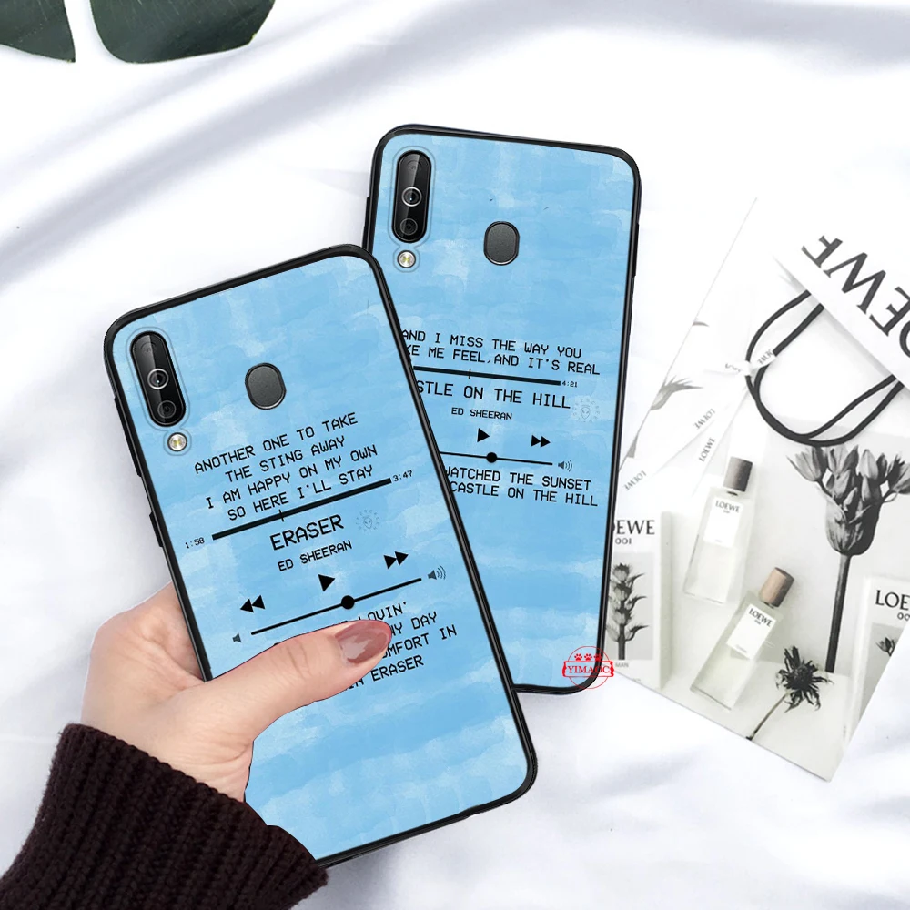 Ed Sheeran Lyrics Pictures Diy Silicone Case for Samsung A3 A5 A10S A50S A6 Plus 2018 A7 A8 A9 A10 A30 A40 A50 A60 A70 J6 |