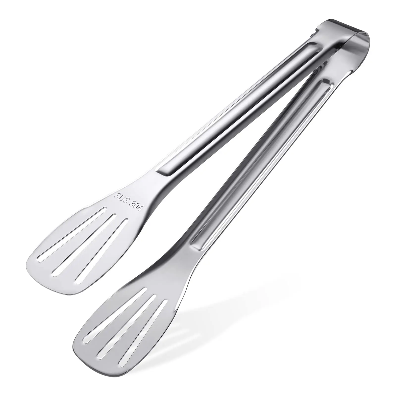 

BalleenShiny Stainless Steel Barbecue Tongs High Temperature Resistant Bread Tongs Barbecue Tongs Kitchen Baking Barbecue Tools