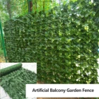 Искусственная сетка забора, Искусственный лист забора, искусственный балкон, садовый забор, Зеленый лист, декоративное искусственное растение, декор для сада