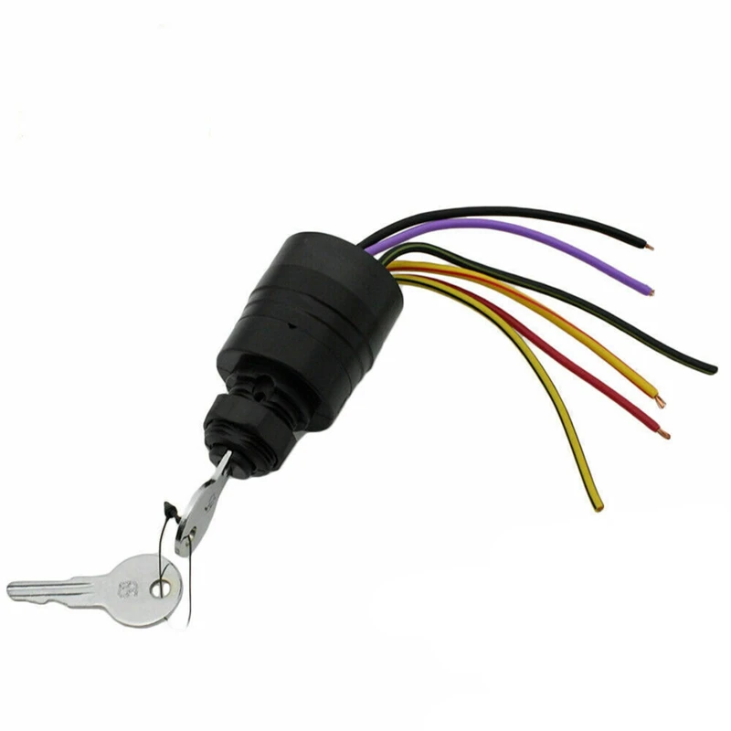 

Engine 87-17009A2 Ignition Switch for Mercury Outboard Motor Control Box, 3 Positions, 6 Wires, for Sierra MP41070-2