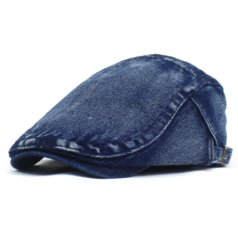 

Newsboy Caps Cotton Flat Peaked Cap Men and Women Painter Beret Hats 10