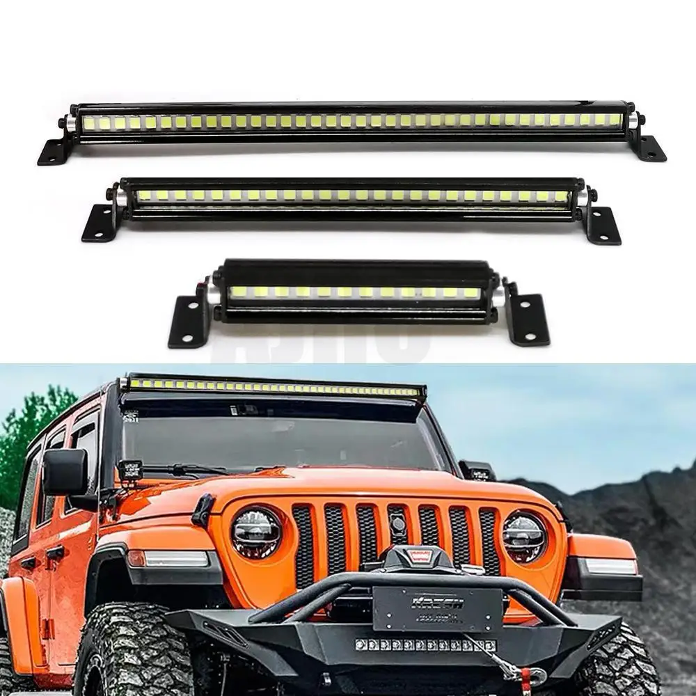 New Rc Car Roof Lamp 24-36 Led Light Bar For 1/10 Rc Crawler Axial Scx10 90046/47 Yikong Scx24 Wrangler D90 Rubicon Body