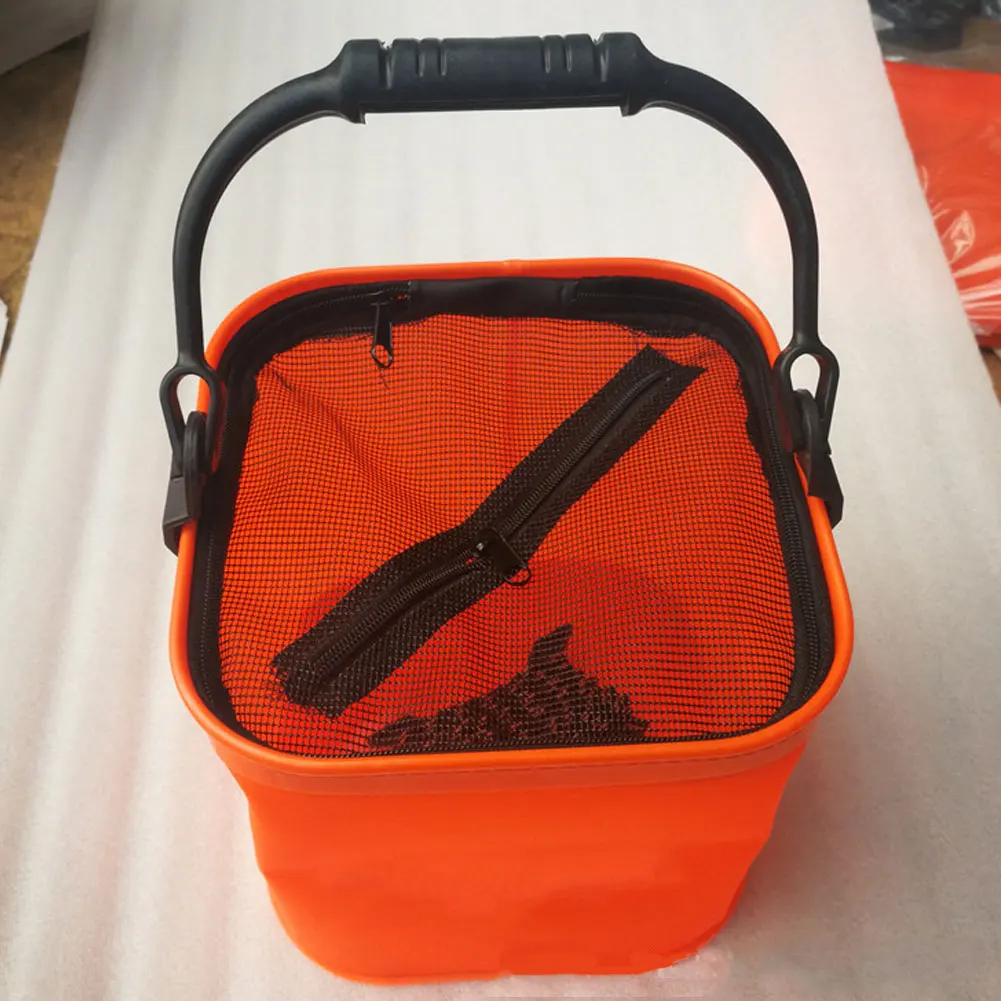 

Portable Fishing Bag Collapsible Fishing Bucket Live Fish Box Camping Water Container Pan Basin Tackle Fishing Tool Storage Bag