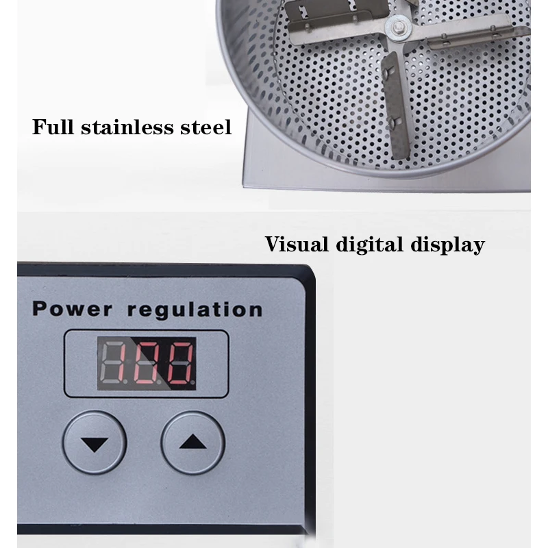 

Household Electric Stainless Steel Coffee Bean Cooler Electric Coffee Bean Cooler 1000g Large Capacity Quick Cooling Cooler