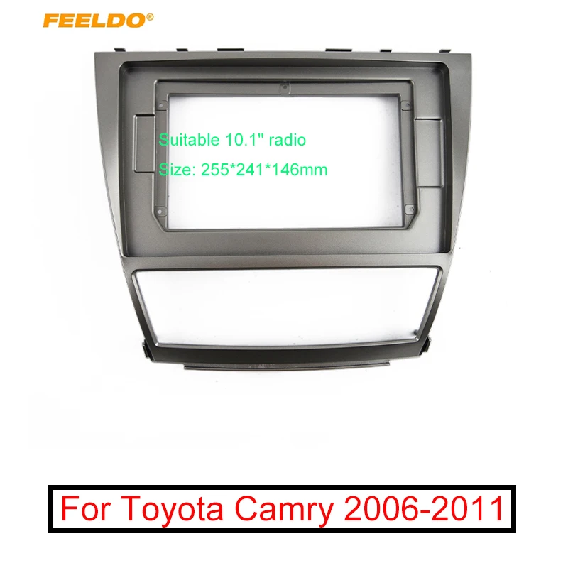 FEELDO Car Radio Audio Stereo 2DIN Fascia Frame For Toyota Camry 2006-2011 10.1
