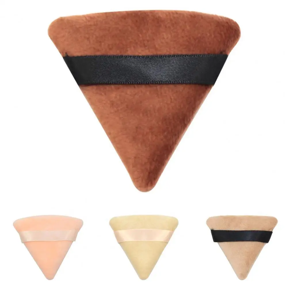 

Multifunctional Triangle Puff High Elasticity with Strap Cosmetics Soft Cotton Face Powder Lightweight Puff for Home Use