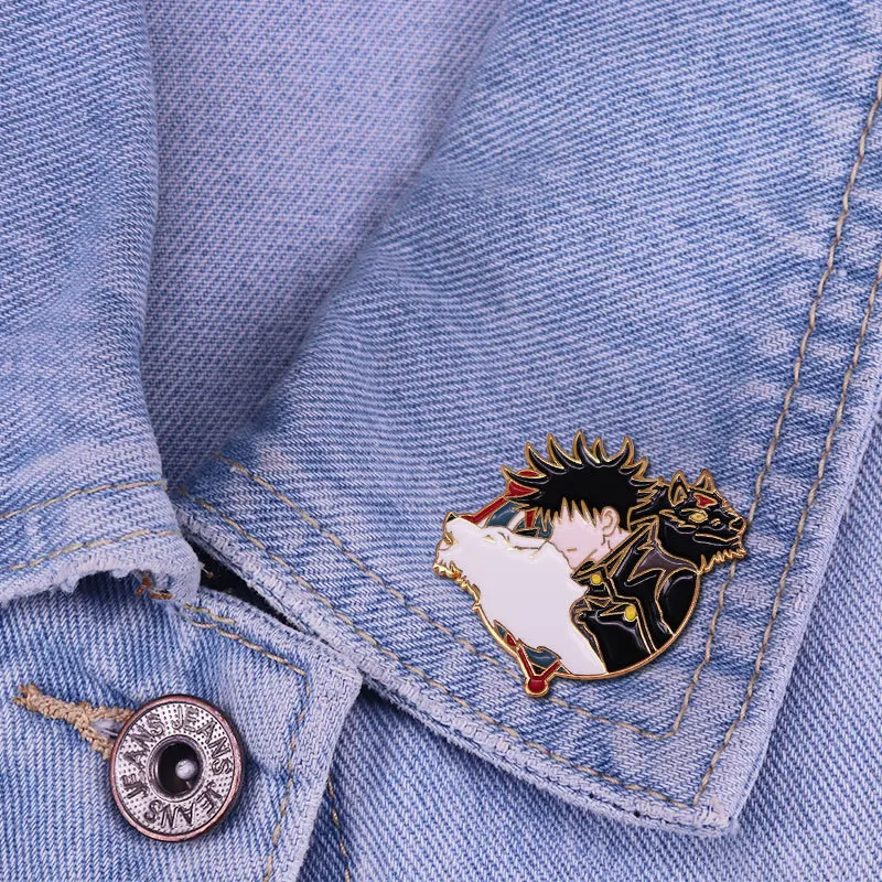 Брошь с эмалью в виде японских комиксов юютсу кайсена | Украшения и аксессуары