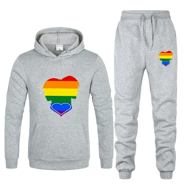 Новинка Брендовые мужские толстовки комплекты для бега мужская спортивная