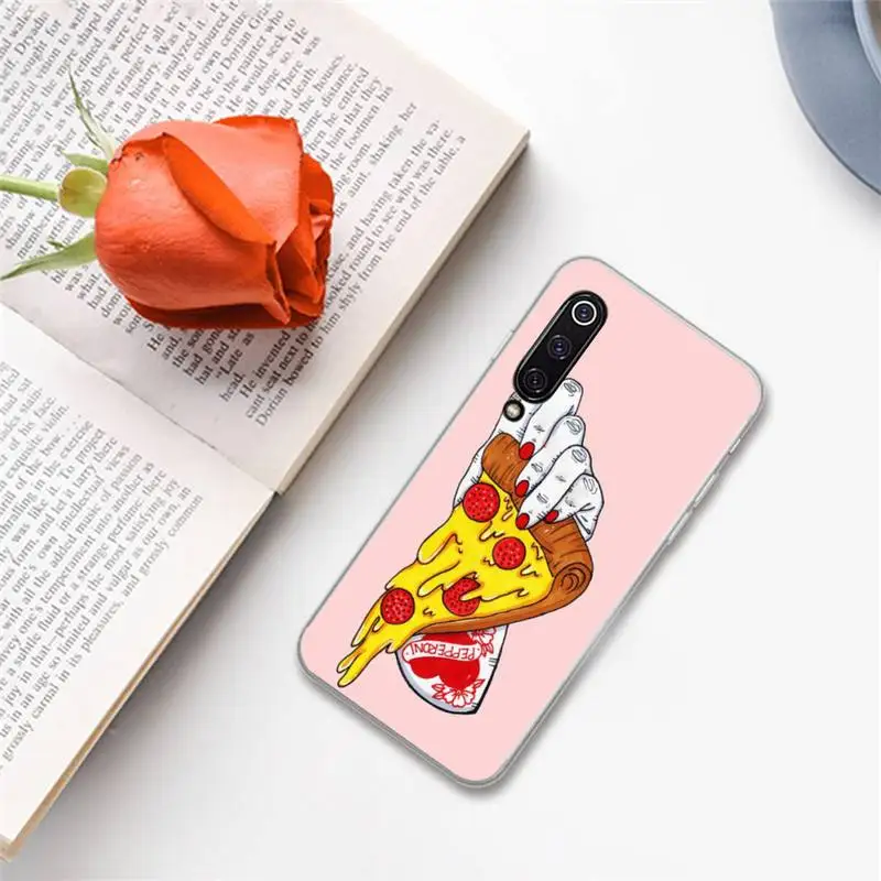 

ins pizza girl Phone Case For xiaomi Redmi 5 5A plus 7A 8 note 2 3 4 5 5A 6 7 GO K20 A2