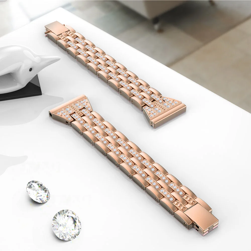 Toyouths металлический кристалл Алмазный ремешок для samsung Galaxy Watch 42 мм браслет женский ремешок для Galaxy Watch Active2 40 мм