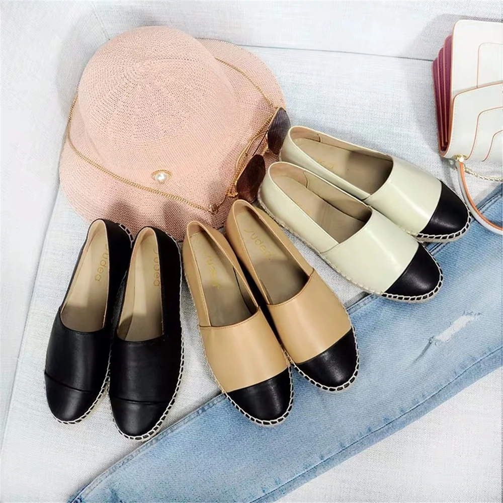 2019 г. модные удобные женские эспадрильи обувь из натуральной кожи на плоской