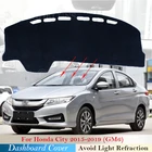 Чехол для приборной панели, защитная накладка для Honda City 2015  2019, автомобильные аксессуары, приборная панель, Солнцезащитный ковер с защитой от УФ-лучей GM6 2016 2017 2018