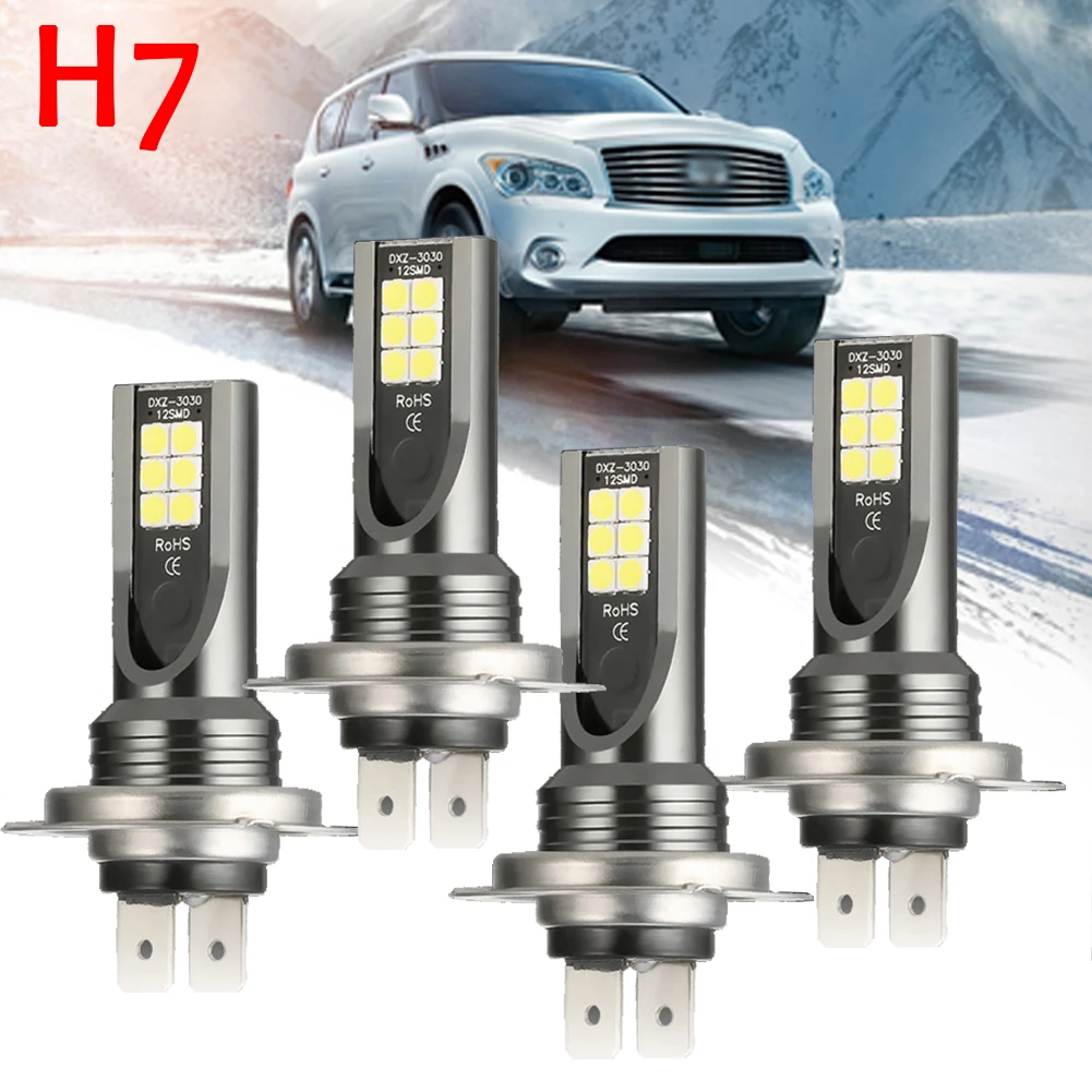 

H7 LED Car Headlight 6000K White Super Bright LED Lamps For Cars Headlight Bulbs High Low Beam Lamp Auto Fog Lights Kit