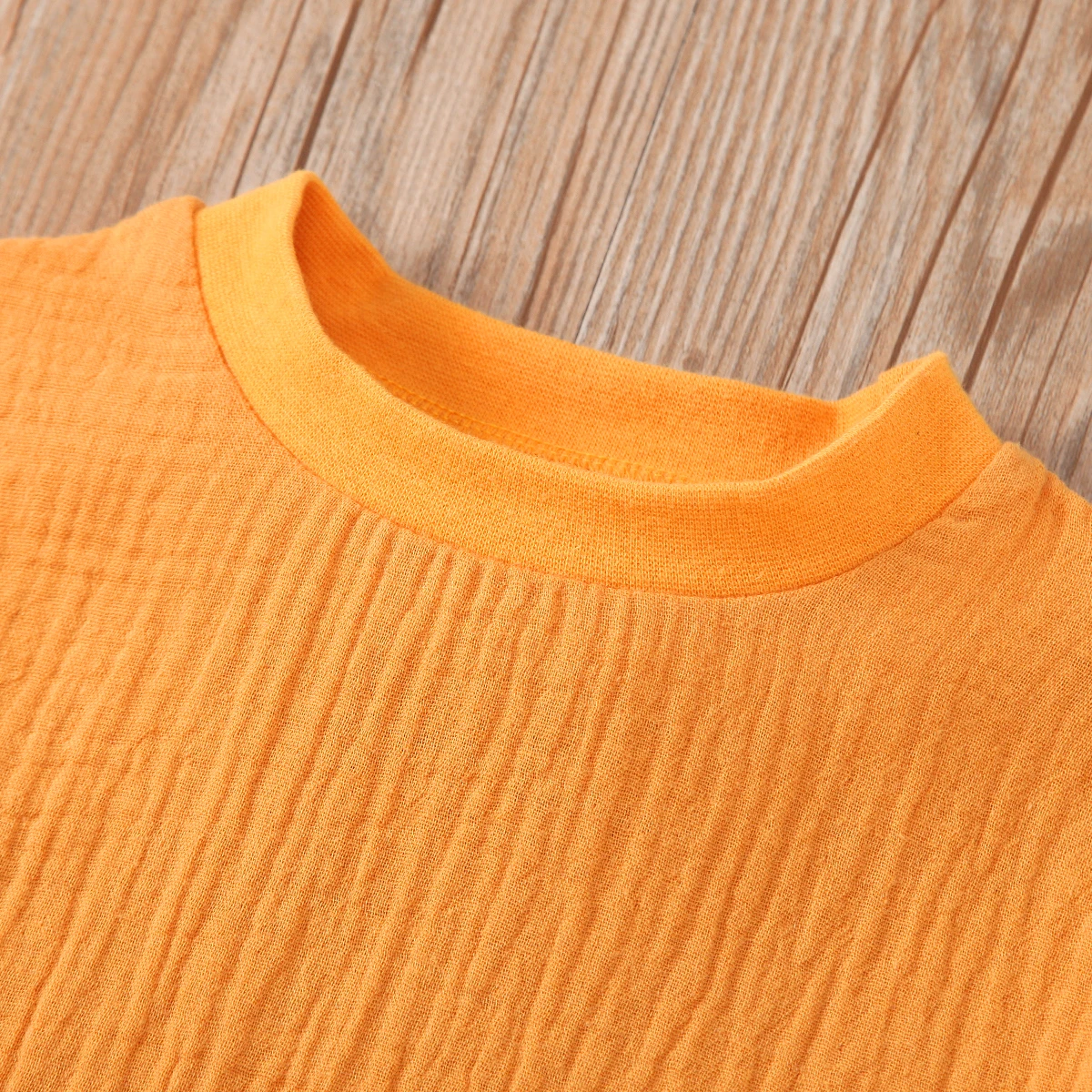 

2020 Fall Toddler Baby Girls Boys Clothing Set Infant Long Sleeve Round Neck Pullover Sweatshirt +Solid Color Pants 0-24M Outfit