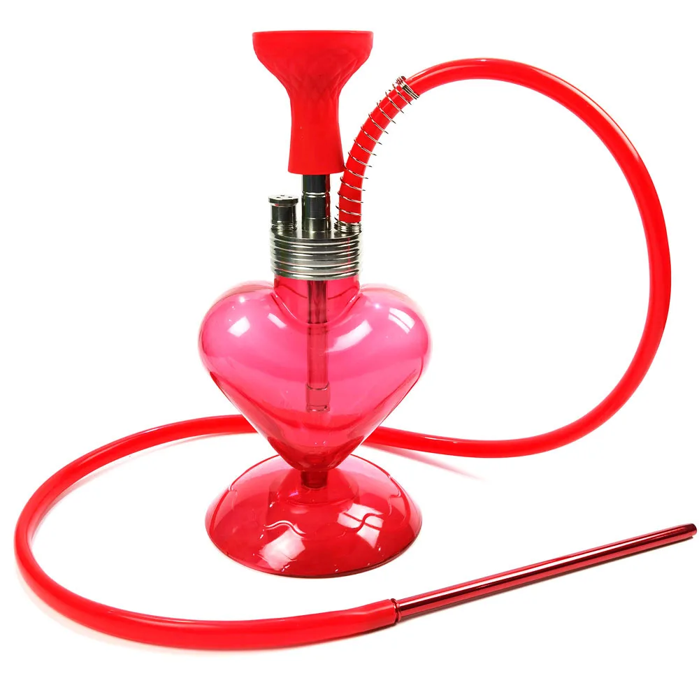 

1set with LED Light Bar Hookah Heart-shaped 40cm Arabian Hookah Full Set of Hookah Accessories Gifts for Men and Women