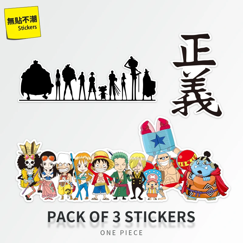 

One Piece Anime Sticker Decoration Luggage Laptop Waterproof Sticker
