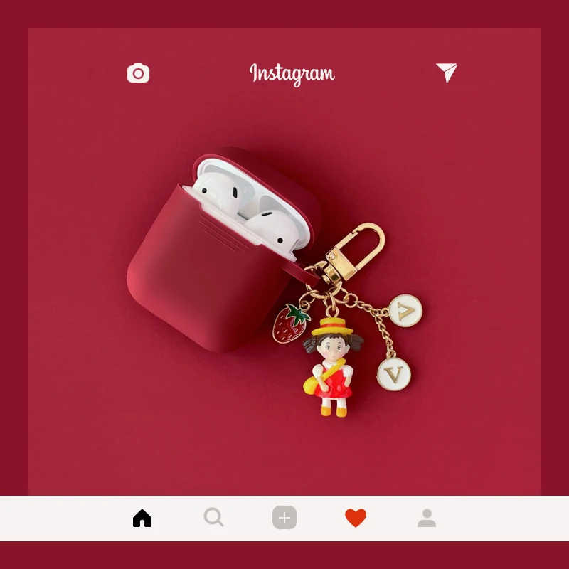 Новый милый чехол для наушников s Apple Airpods 2 Kawaii силиконовый беспроводной Bluetooth