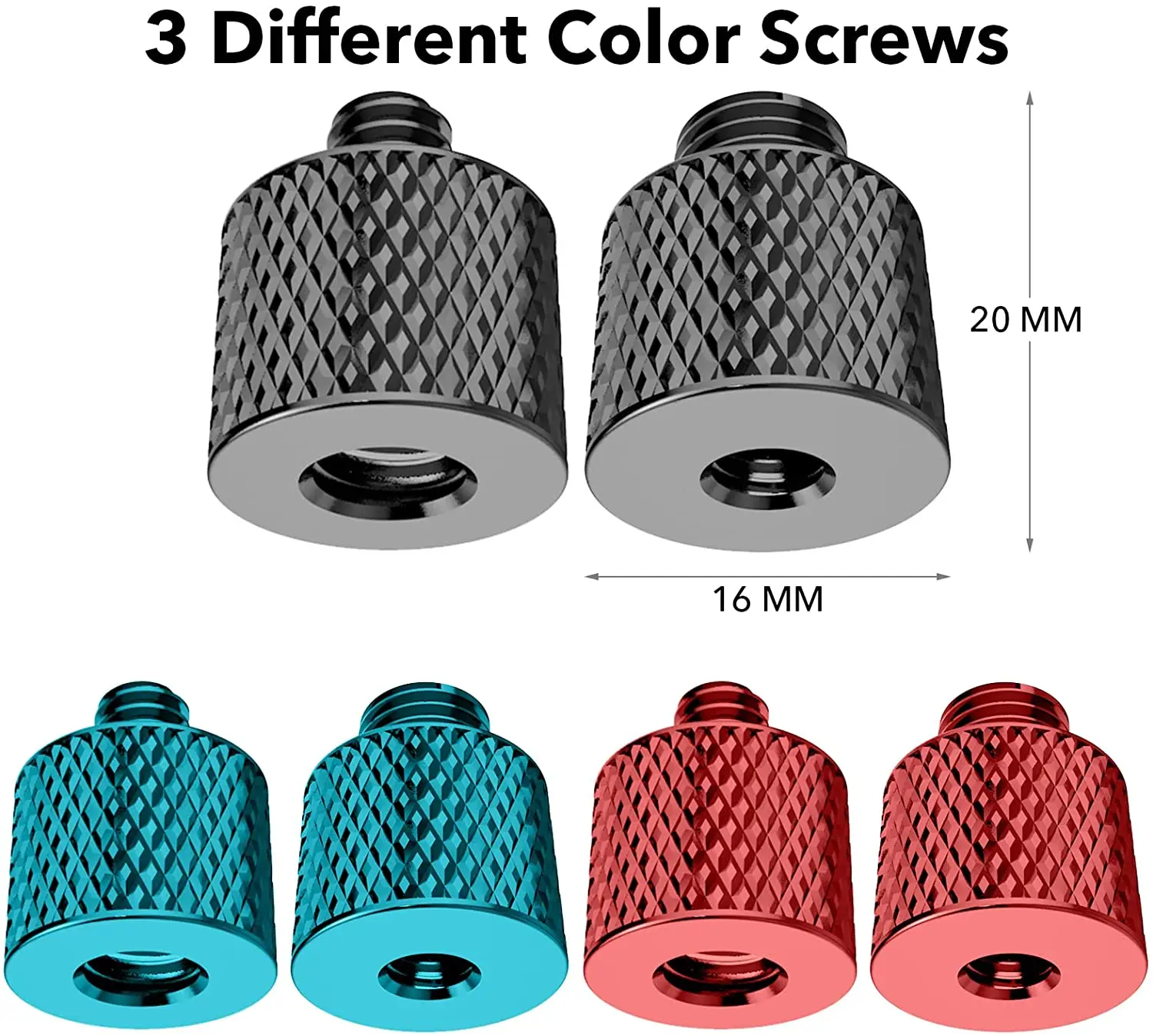 

6 шт., адаптер с резьбой для камеры, переходник с внутренней резьбой 3/8 дюйма на наружную резьбу 1/4 дюйма, внешняя резьба 3/8 дюйма на внутреннюю...